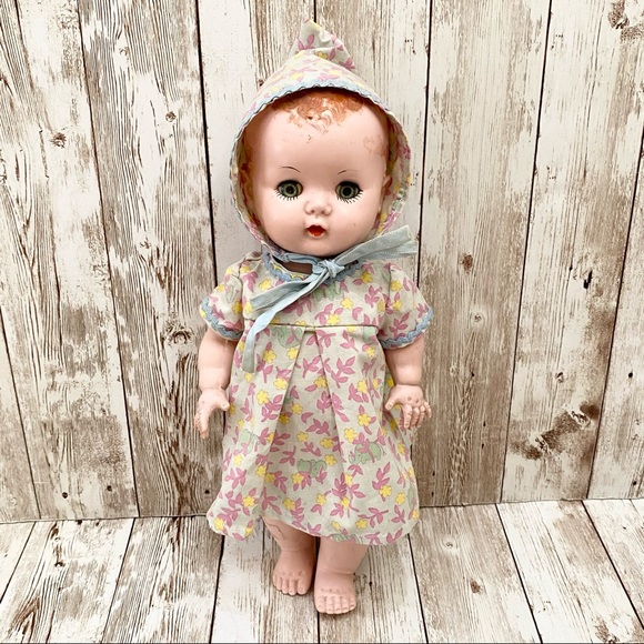 Vintage Hard Plastic Twist Legs Turn Head Doll - Picture 7 of 15